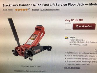 Brand New 3 1/2 commercial floor jack
