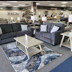 Altari Slate Living Room Set (Sofa, Loveseat , Couch Sectional Options 