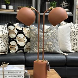 Baxter Metal Table Lamp.  Overall 21.7'' H X 15.9'' W X 5.5'' D MSRP $285. Our price $185 + sales tax 