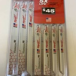 Milwaukee SAWZALL Metal Cutting Bi-Metal Reciprocating Blade Set
