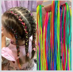 Multi Color Hair Ribbons Ties Strings