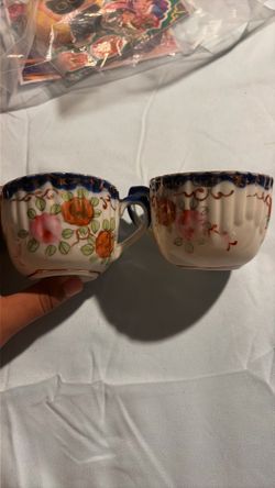 Vintage Hand-Painted Floral Porcelain Tea Cup