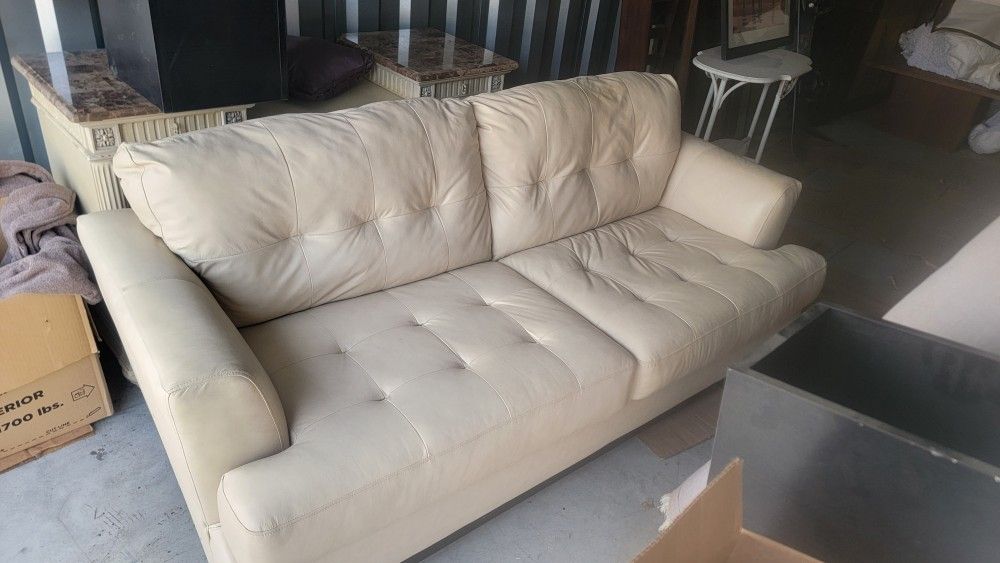 Tan Leather Sofa