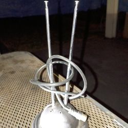 Vintage Indoor TV Antenna – Rabbit Ears w/ UHF Loop