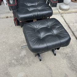 Motorcycle Themed Rocker And ottoman