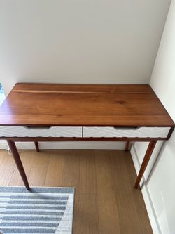 Mid-Century Modern Wooden Desk