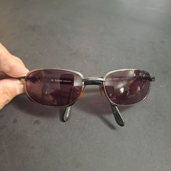 Aztec "Eduardo" Men's Gunmetal Gray Eyeglass Frames (55-21-130) Excellent Condition