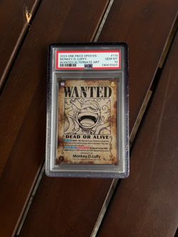 PSA 10 Monkey D. Luffy Wanted Alternate Art OP09 #119