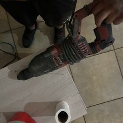  two BAUER drills to drill into concrete and dewlt reciprocating saw 