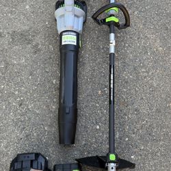 EGO 56v 16” POWER+ POWERLOAD w/Carbon Fiber & Telescopic Shaft Trimmer & Blower 765-CFM 200-MPH 