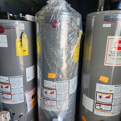 New Water Heater Rheem Rheem Performance gas water heater for sale! Includes free delivery, installation, haul away, and new lines. Complete service f