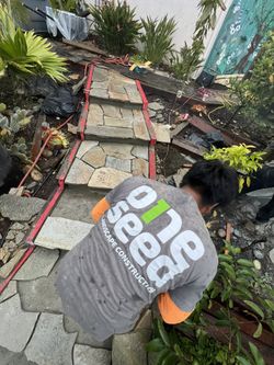 Flagstone Installation 