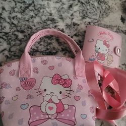 Hello Kitty Purse And Wallet Combo