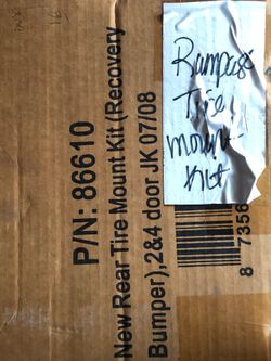 Rear tire mount kit jeep