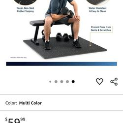 Marcy Dual Density Exercise 3/4" Rubber Workout Mats