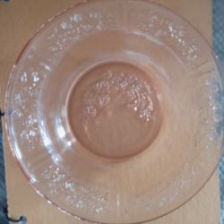 Depression Glass (Pink"Cabbage Rose" Bowl