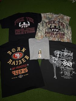 Streetwear tees, Supreme , FTP, Stussy, Raised & Born