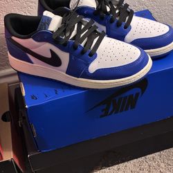 Retro Low top Royal Blue Jordan 1s 