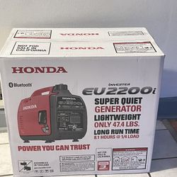 Honda New Generator EU2200i Never Opened With Bluetooth Capabilities 