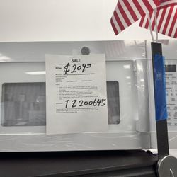 White 30” Over The Range Microwave With Sensor Cooking