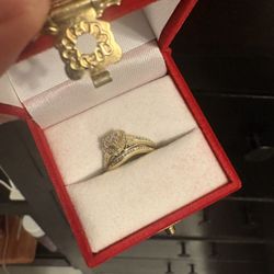 Engagement Ring And Wedding Band 