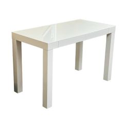 West Elm Parsons Desk, White, 2 Drawers