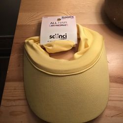 Scunci Yellow Visor New 