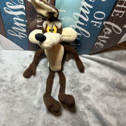 Plush toy of Wile E. Coyote from the Looney Tunes cartoons