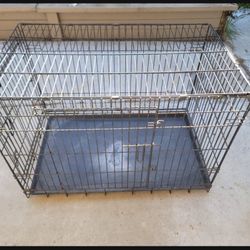 Foldable Metal Wire Dog Crate Good Condition