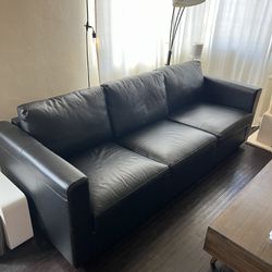 Ikea Finnala Leather Couch 
