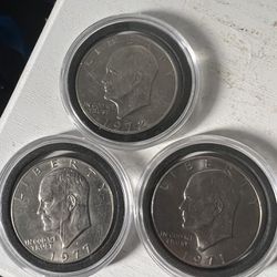 Silver one dollars