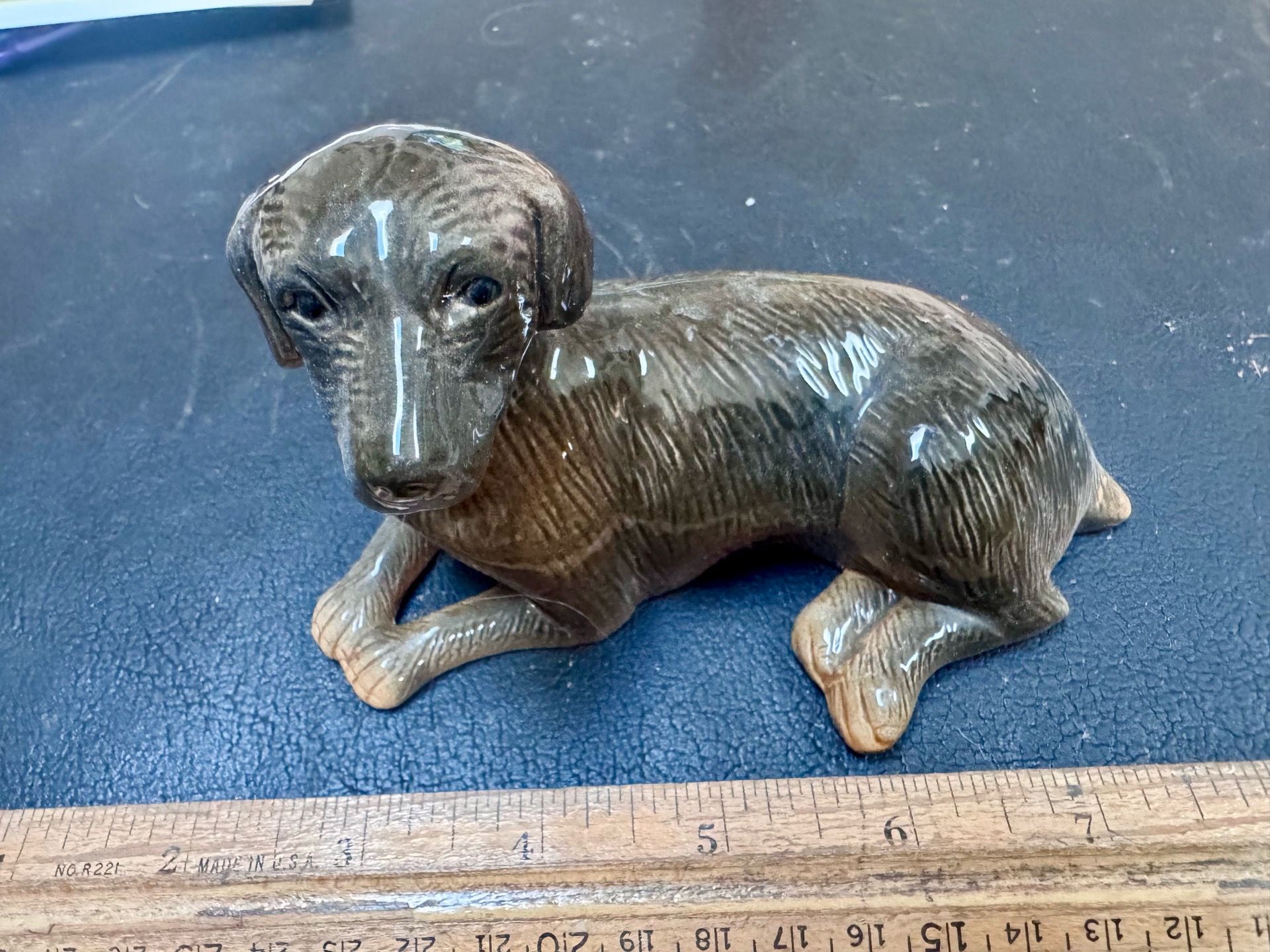 Vintage porcelain dog