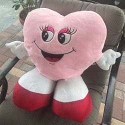 Dan Dee Collectors Choice Large Giant Valentine's Day Pink Heart Plush
