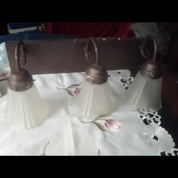 Antique Bronze 3 light fixture