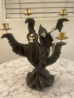 Skeletons In The Closet Candle Holder