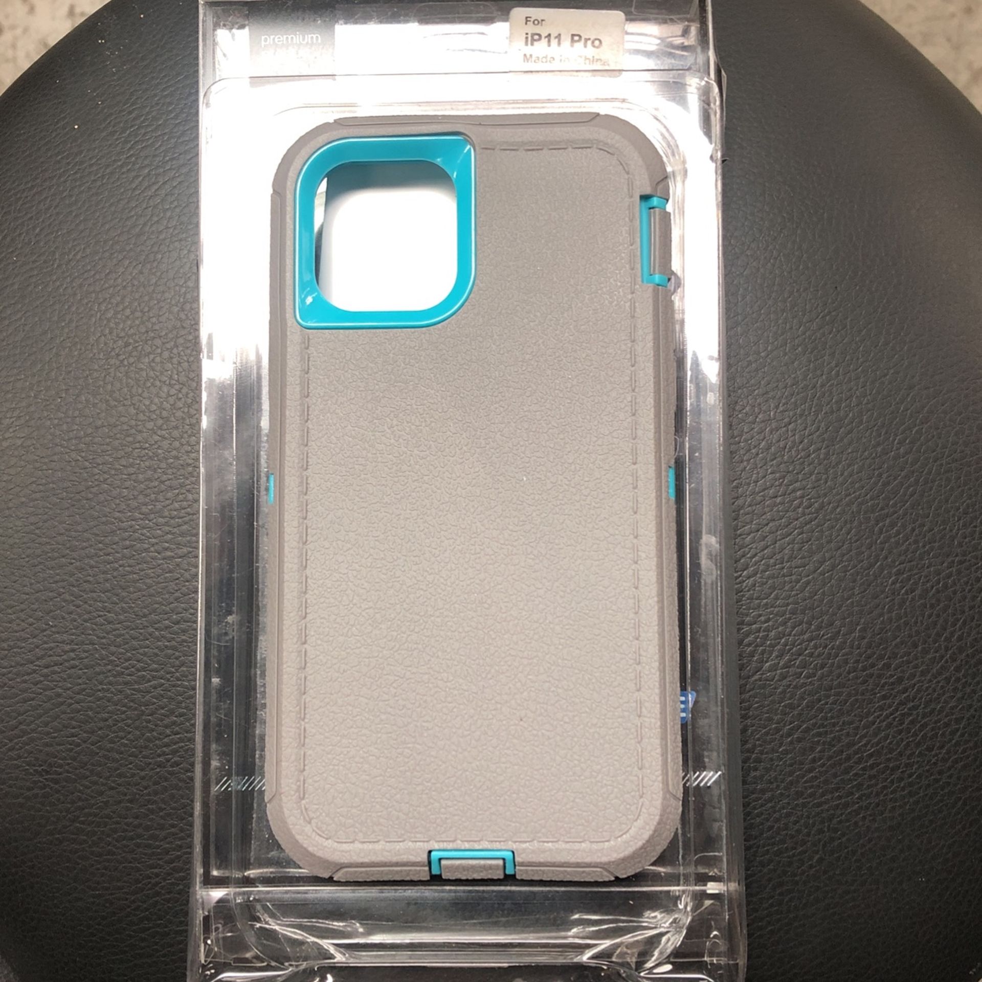 iPhone 11 Pro Phone Case Grey and Teal
