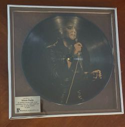 Vintage 1978 Elvis Presley Framed Vinyl Record Display Pickwick International Award Double-Sided
