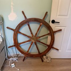 Large Decorative Ship Wheel