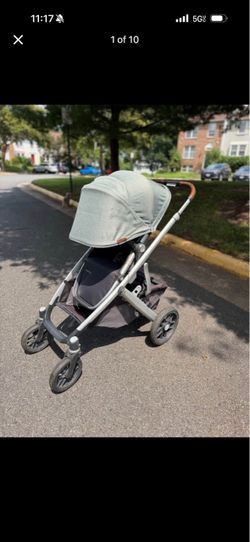 Uppababy vista v2 stroller green melange