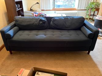 Wayfair Navy Blue MCM Couch