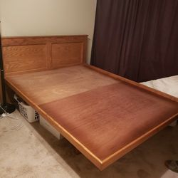Custom Made Wooden Bed Frame - No Mattress