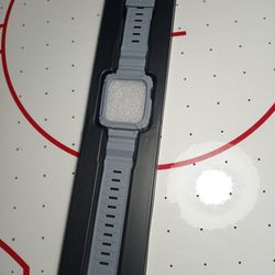 BRAND NEW! Gray Apple Watch Band With Protector Case
