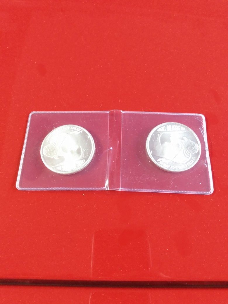 2 1 ounce silver buffalos selling at spot