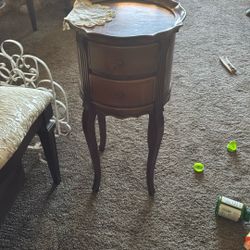 Antique Night Stand/sewing Cabinet 