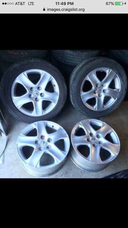 2006 Acura RL rims and tires