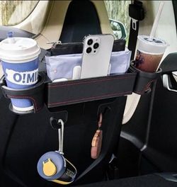 Car Seat Back Organizer with Cup Holders