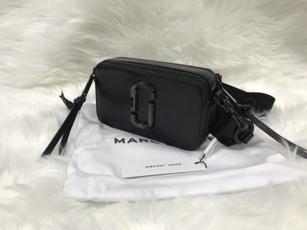 Marc Jacobs Colorblock Snapshot Crossbody bag   Black