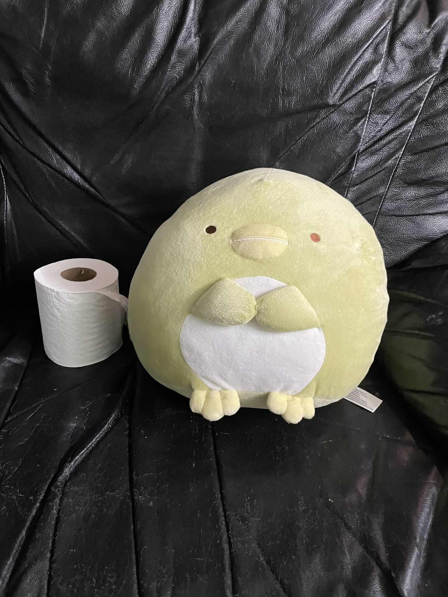 Stuffed Animal Plushie Round 1 Green Bird Penguin