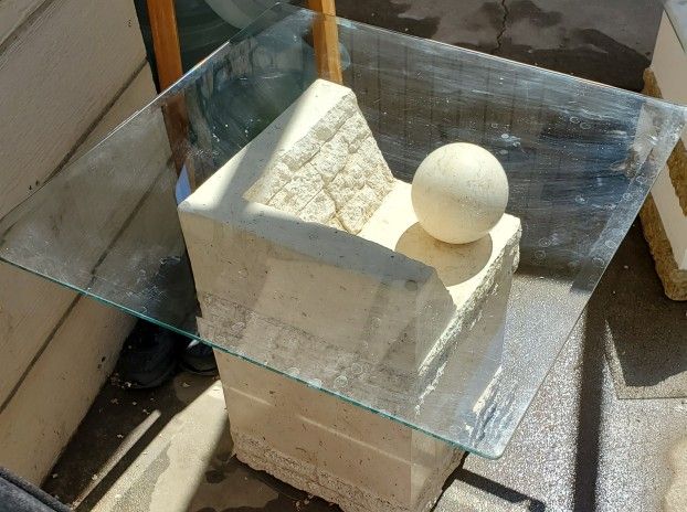 Glass Top Table 