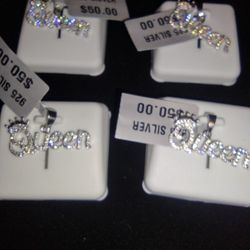 Iced Out Queen Pendant 